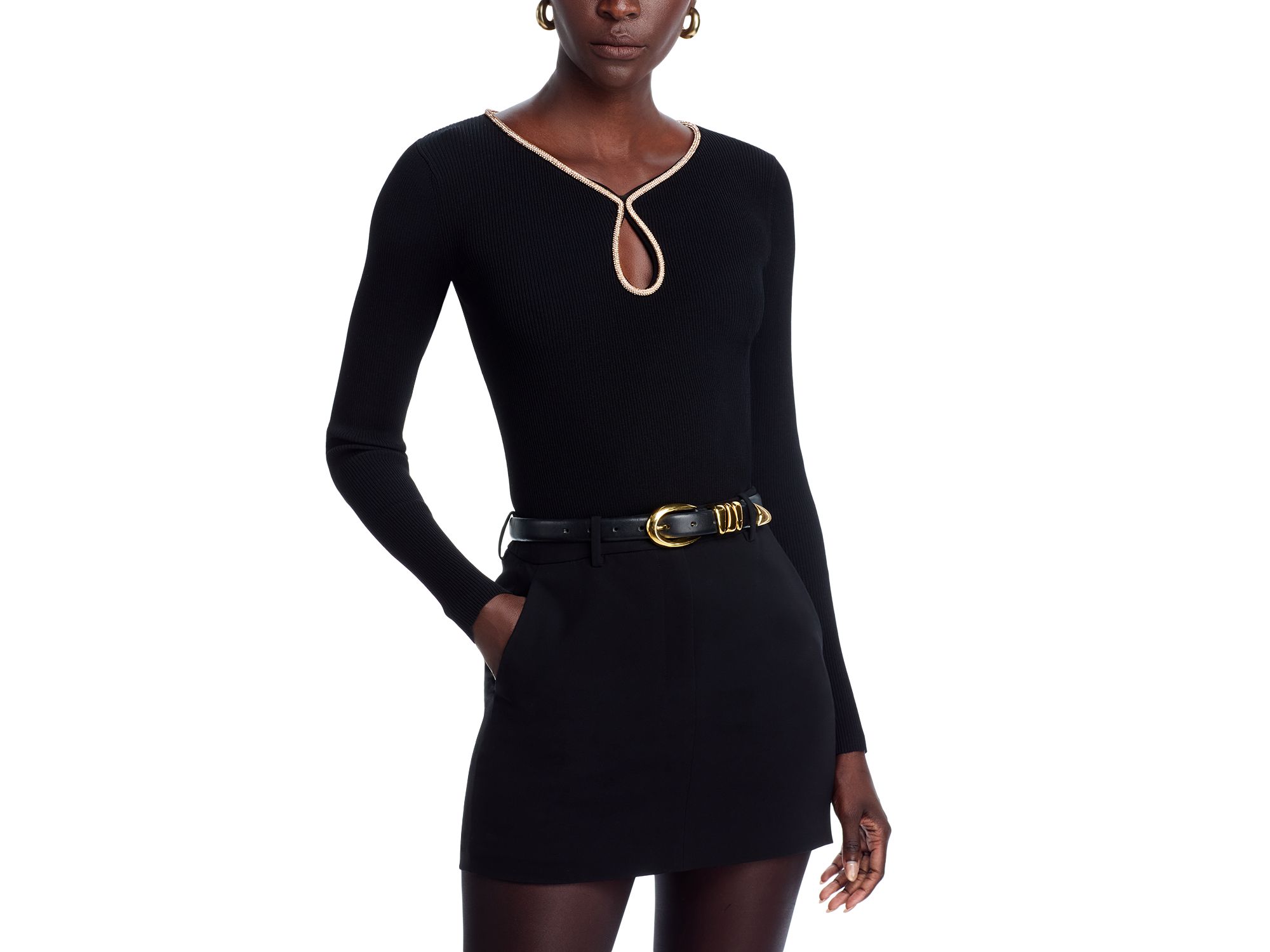 The Alana Keyhole Neck Sweater - Image 1