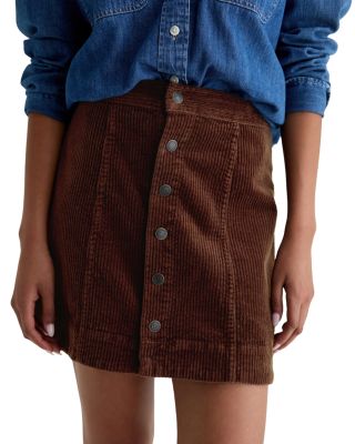 Evie Corduroy A Line Mini Skirt