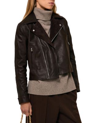 Lidia Leather Biker Jacket