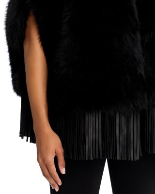 Nathalia Faux Fur Cape