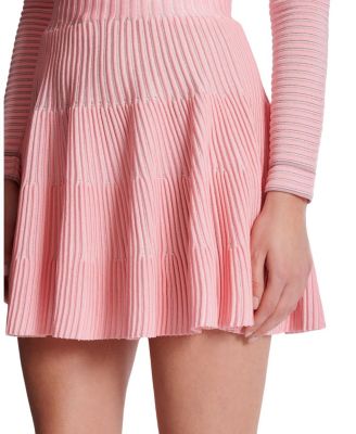A-Line Textured Knit Skirt