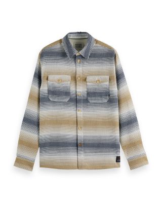Textured Button Front Shirt