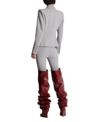  Cotton Knit 6-Button Jacket