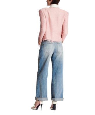  Edge-To-Edge Sequin Tweed Jacket