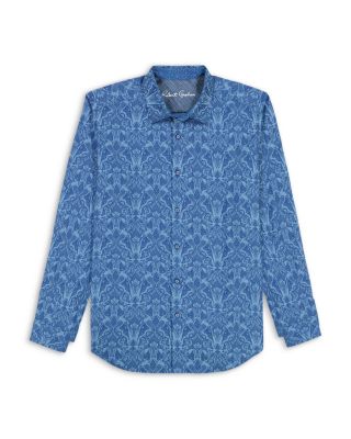 Highland Cotton Blend Button Down Shirt