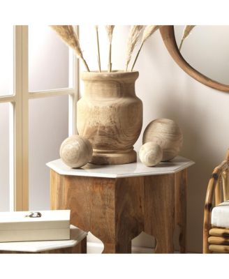 Malibu Wood Spheres, Set of 3