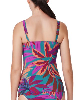 Plantopia Crisscross D Cup Tankini Top