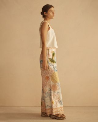 ALCIO Pleated Wide Leg Pant