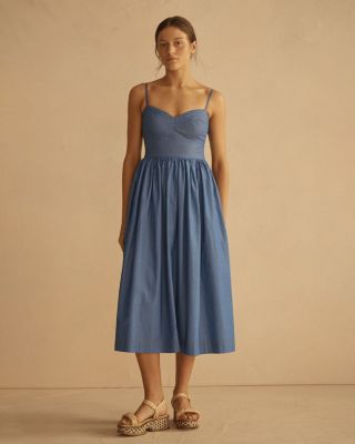 CAMBRICO&nbsp;Stitch Detail Midi Dress