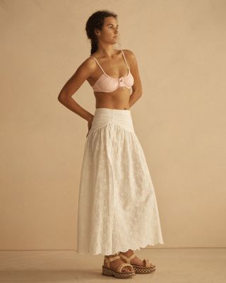 VINYA Ruched Resort Skirt