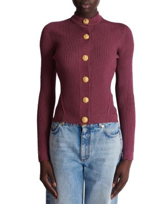  Fine Knit Cardigan with Buttons