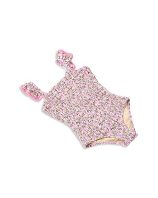 Girls' Blushing Blooms Smocked One Piece Swimsuit - Little Kid, Big Kid