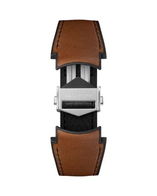 Connected E5 Leather Watch Strap, 45mm