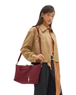Small Leather Weekender Bag