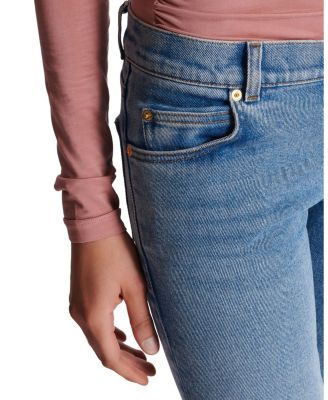  Skinny Faded Washed Denim Jeans