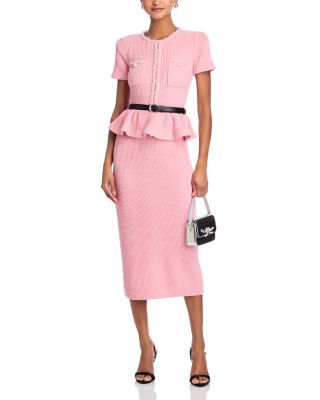 Peplum Waist Midi Dress