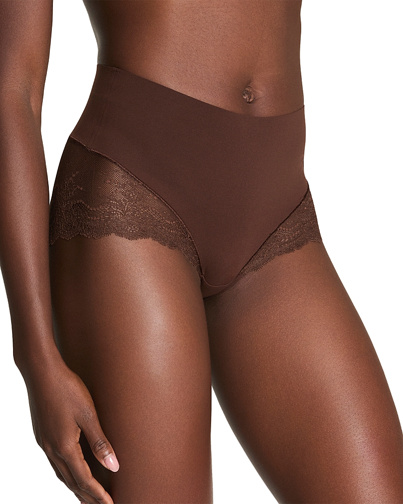 Spanx Undie-tectable Lace Hi-hipster Panty In Brown
