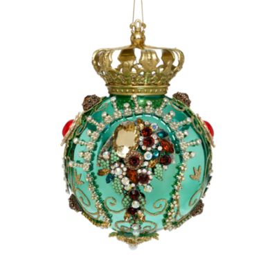 Crown Jewels Glass Ornament