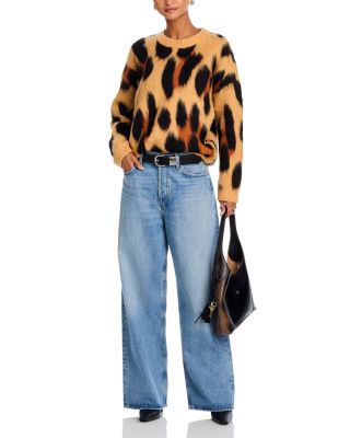 Eyelash Animal Print Sweatshirt - Exclusive