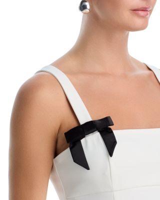 Satin Sleeveless Bow Mini Dress - Exclusive