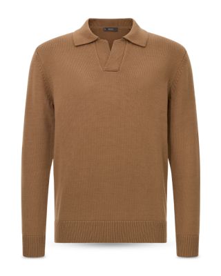Knitted Merino Wool Polo Shirt