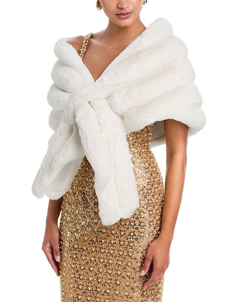 Adrienne Landau The Glam Shawl In White