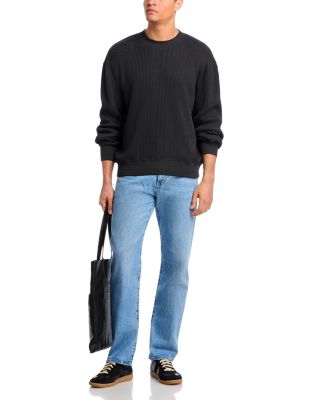 Waffle Knit Sweatshirt