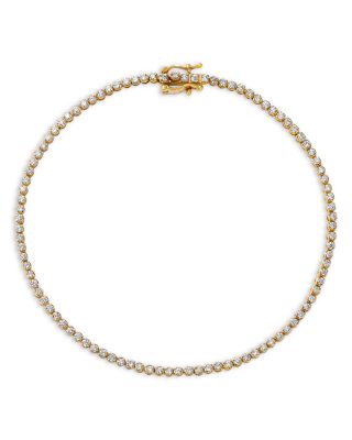 14K Yellow Gold or 14K White Gold Lab Grown Diamond Tennis Bracelet
