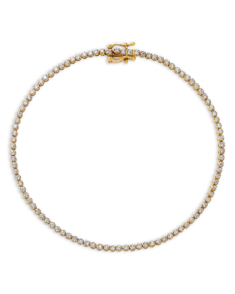 Moon & Meadow 14k Yellow Gold Lab Grown Diamond Tennis Bracelet