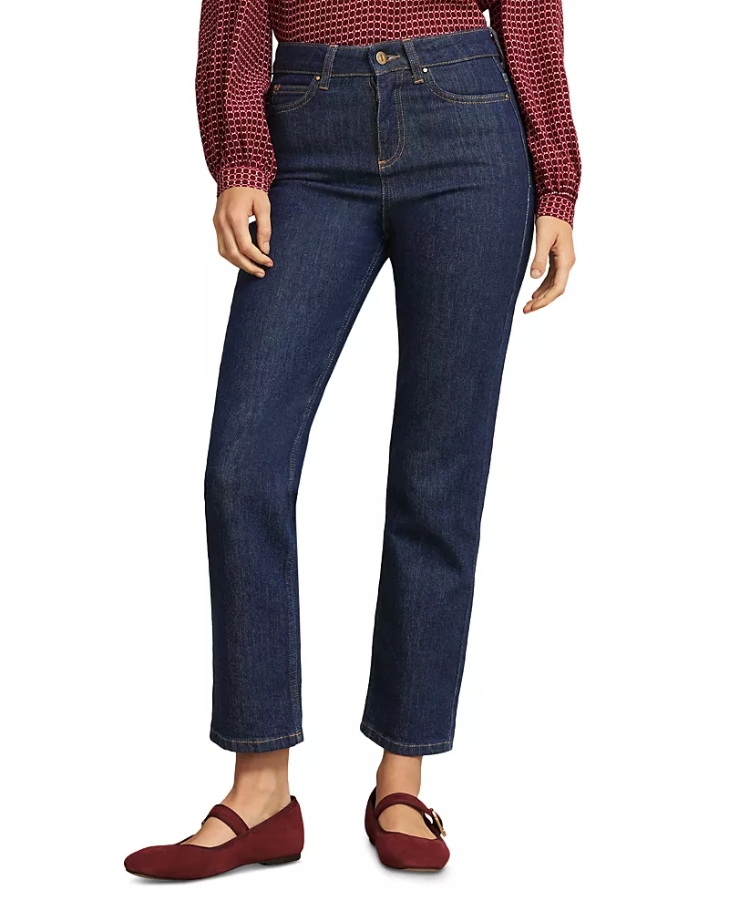 Hobbs London Shea Mid Rise Jeans in Indigo
