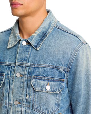 Vintage Wash Denim Trucker Jacket