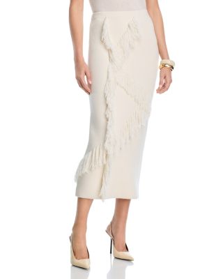 Hestia Fringed Sweater Skirt
