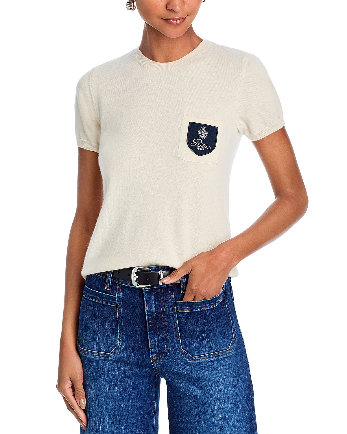 Frame Ritz Crest Cashmere Tee