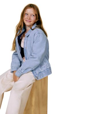 Girls' Pearlized Wide Leg Jean - Big Kid