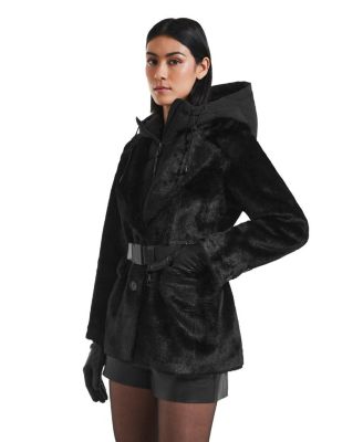 Aspen Faux Fur Jacket With Removable Down Hood