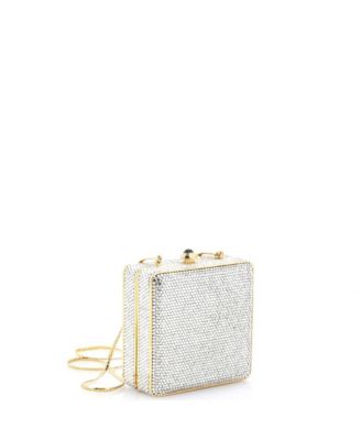  Small Chain Minaudiere Box Clutch Crystal