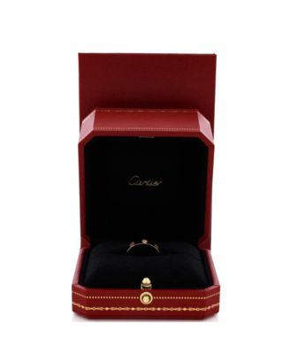  Love Wedding Band 1 Diamond Ring 18K Gold with Diamond