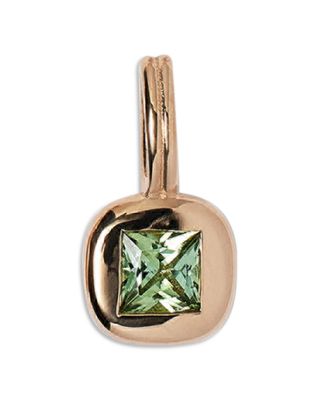 14K Yellow Gold Tourmaline Solitaire Pendant