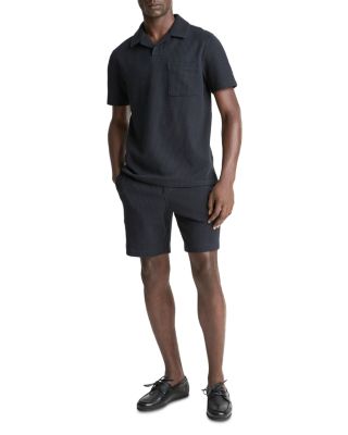 Short Sleeve Seersucker Polo Shirt
