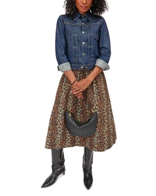 Lune Woven Leather Shoulder Bag