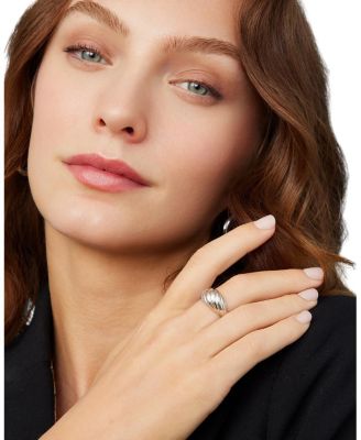  Sterling Silver Swirl Dome Ring