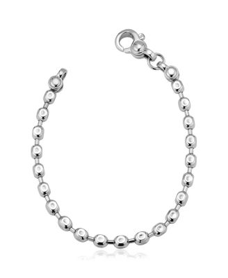  Sterling Silver Axis Bead Bracelet
