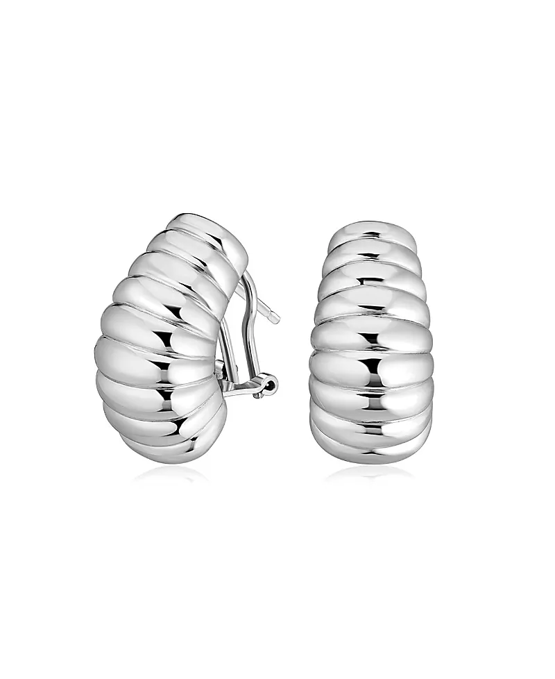 Oradina Sterling Silver Lady Finger Drop Earrings