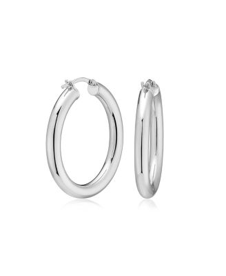  Sterling Silver Everyday Bold Hoops