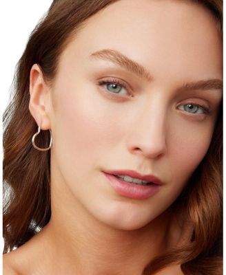  Sterling Silver Sweetheart Hoops