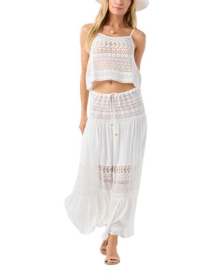 Breezy Tiered Swim Cover-Up Skirt