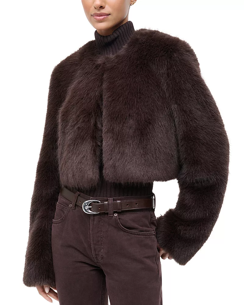 Staud Casimira Faux Fur Jacket