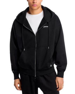 Zip Front Logo Hoodie