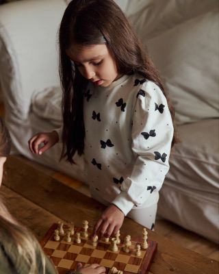 Girls' Bows Print Sweatshirt & Leggings Set - Little Kid 