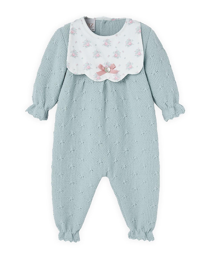 Paz Rodriguez Girls' Semilla Romper - Baby In Blue